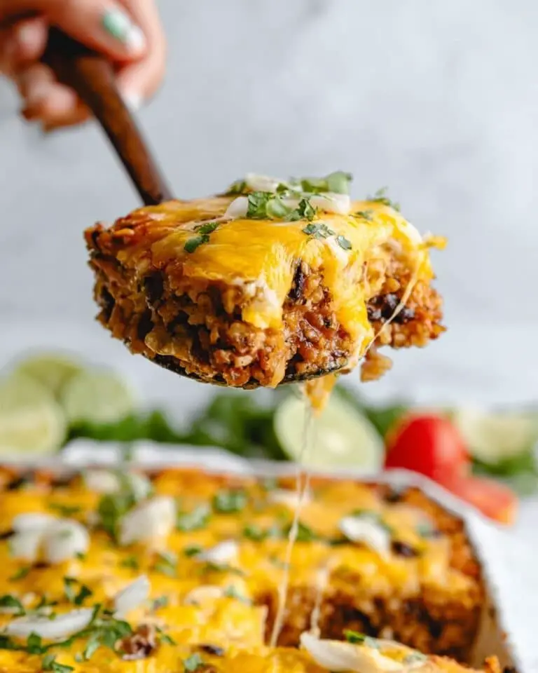 Cheesy Mexican Ground Beef Casserole Recipe