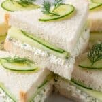 Cucumber Sandwich with Lemon-Dill Cream Cheese Spread Recipe