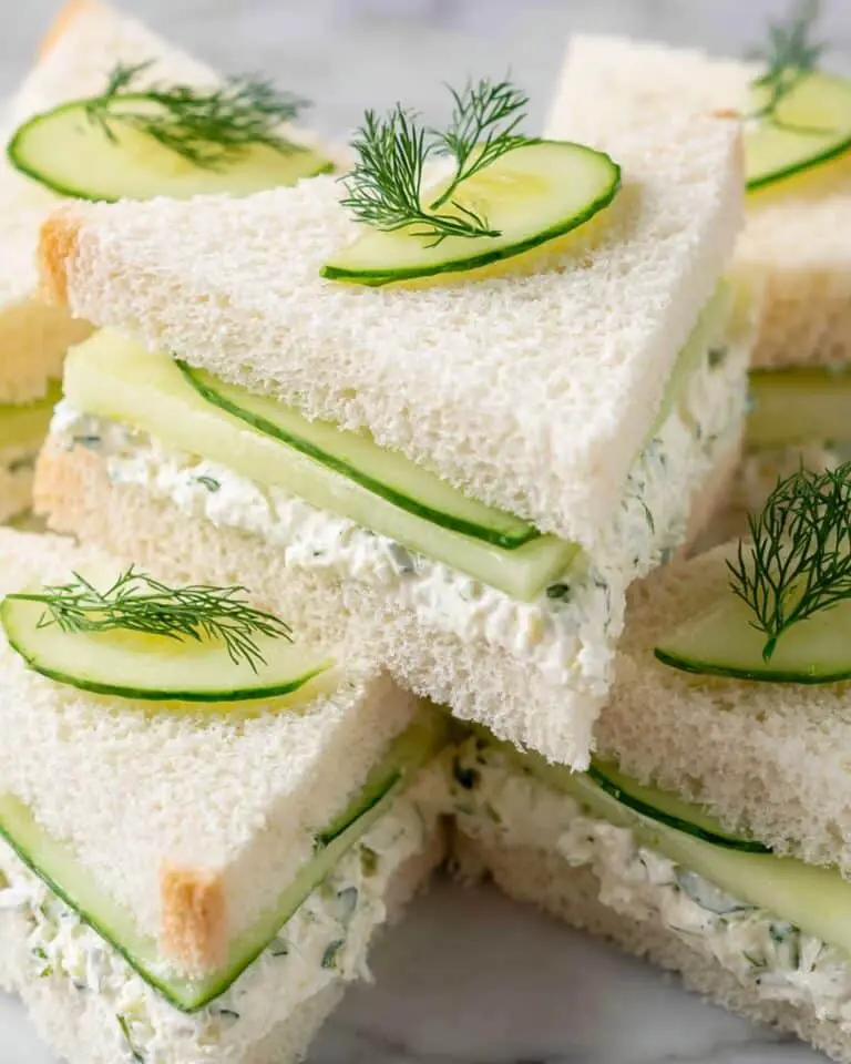 Cucumber Sandwich with Lemon-Dill Cream Cheese Spread Recipe