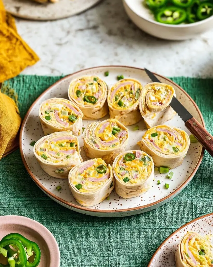 Jalapeno Popper Chickpea Pinwheels Recipe