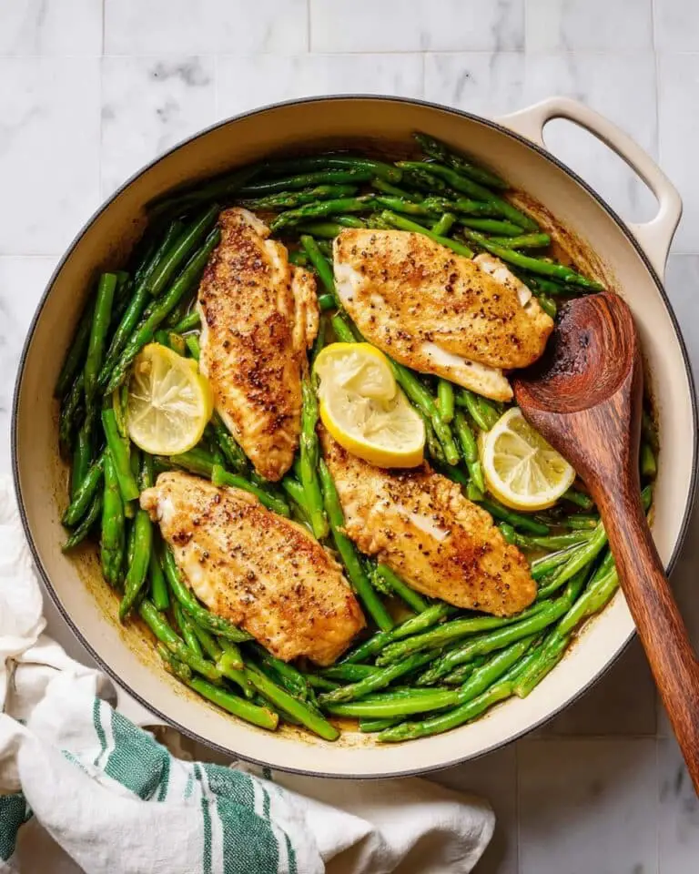 One-Pan Chicken and Asparagus Skillet Dinner Recipe
