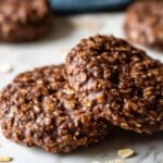 No Bake Chocolate Peanut Butter Oatmeal Cookies Recipe