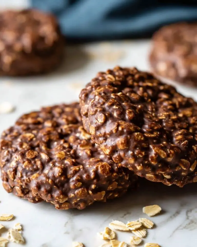 No Bake Chocolate Peanut Butter Oatmeal Cookies Recipe