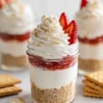 No Bake Strawberry Cheesecake in a Jar Recipe