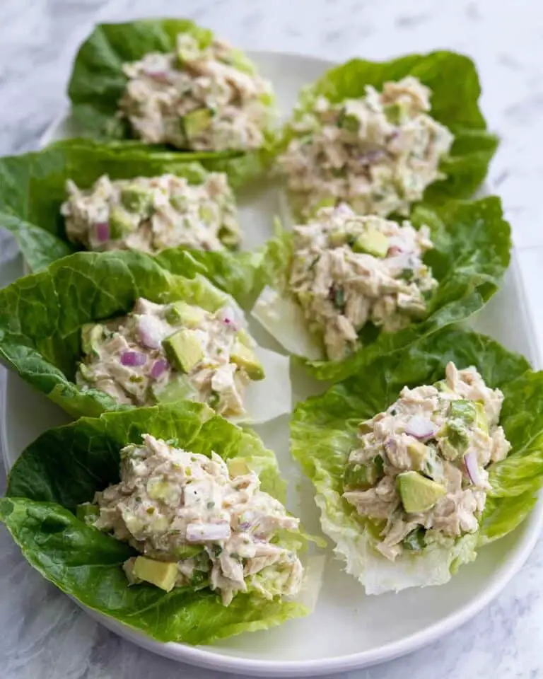 Avocado Chicken Salad Lettuce Wraps Recipe