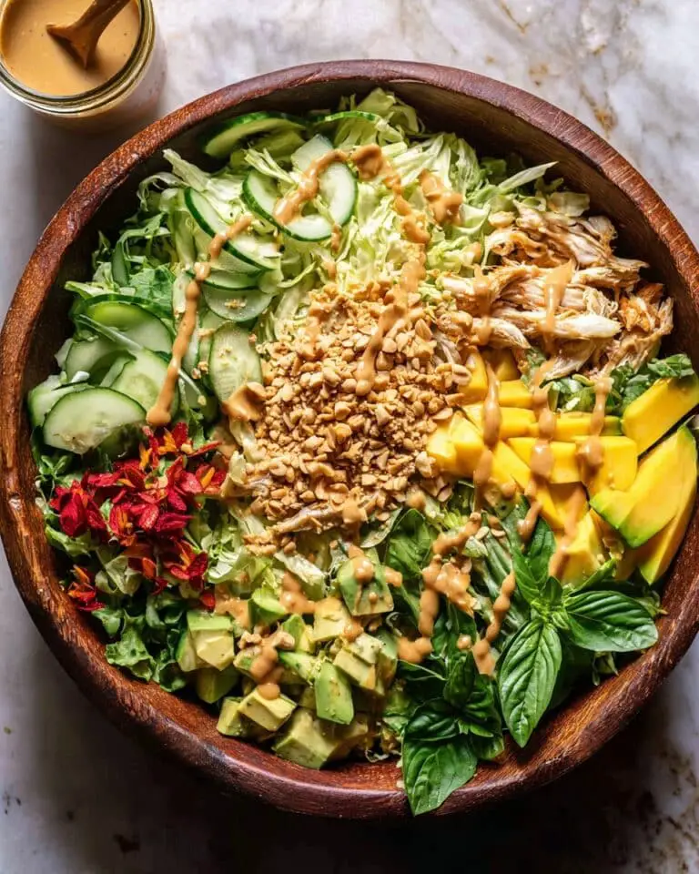 Chili Mango Peanut Chicken Salad Recipe