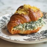 Ricotta Spinach Stuffed Croissants Recipe