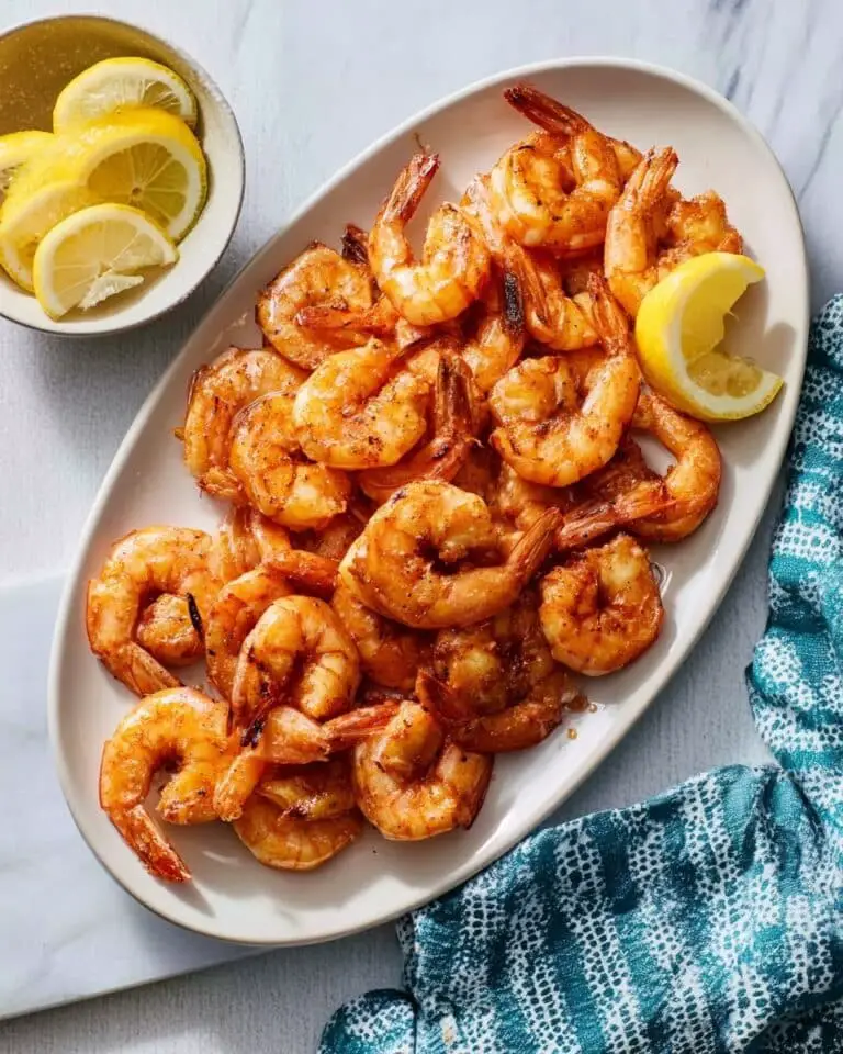 Spicy Grilled Shrimp with Lemon and Cayenne Recipe