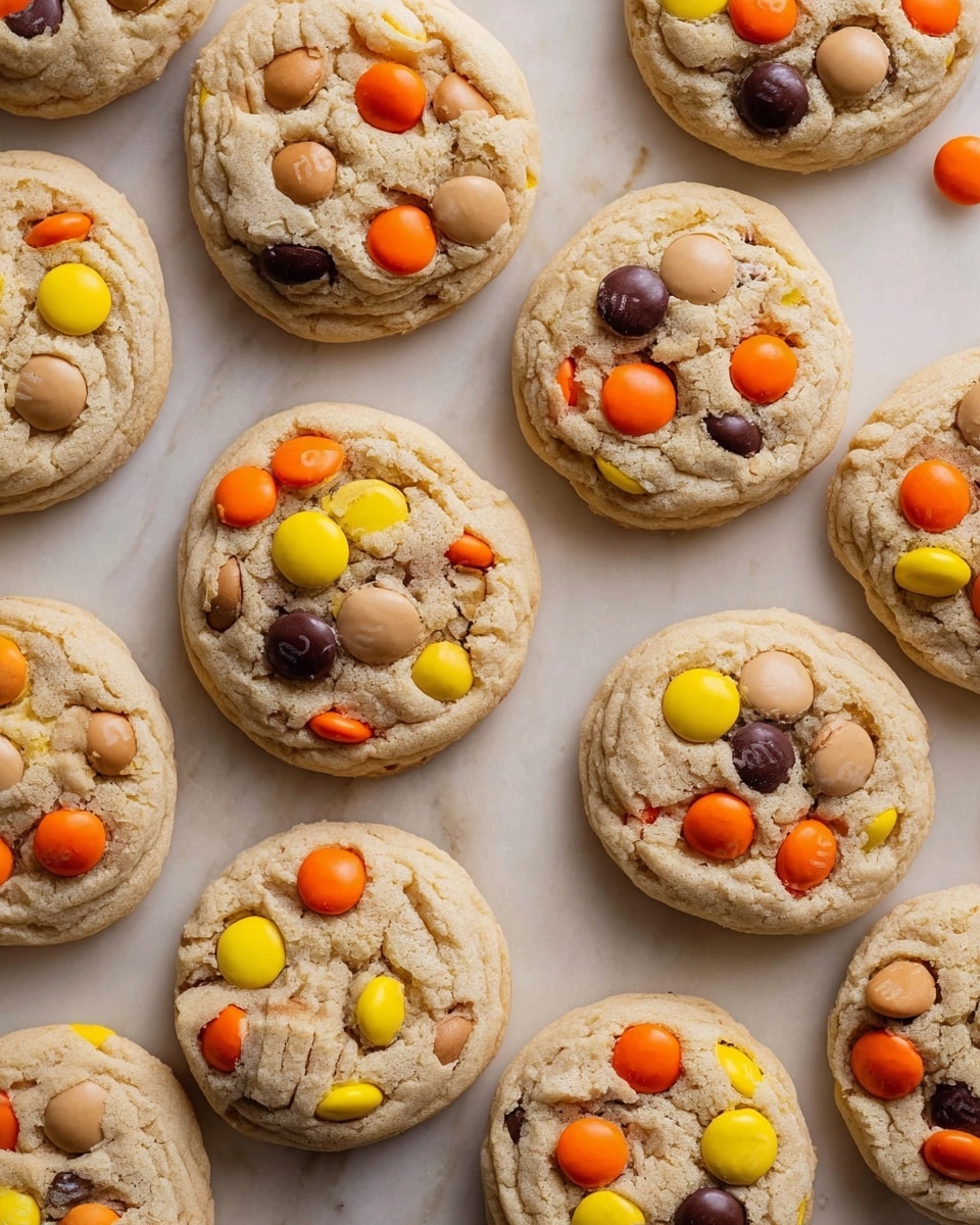 Reese's Pieces Peanut Butter Cookies Recipe - Recipe Image