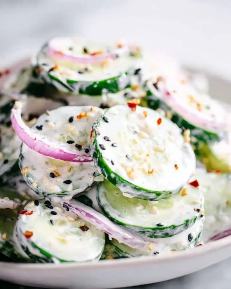 Cucumber Everything Bagel Salad Recipe