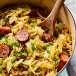 Dirty Cajun Cabbage with Andouille Sausage and Ground Beef Recipe