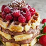 Easy Vanilla Waffle Cake Recipe