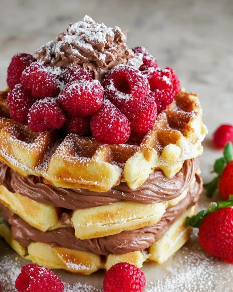 Easy Vanilla Waffle Cake Recipe