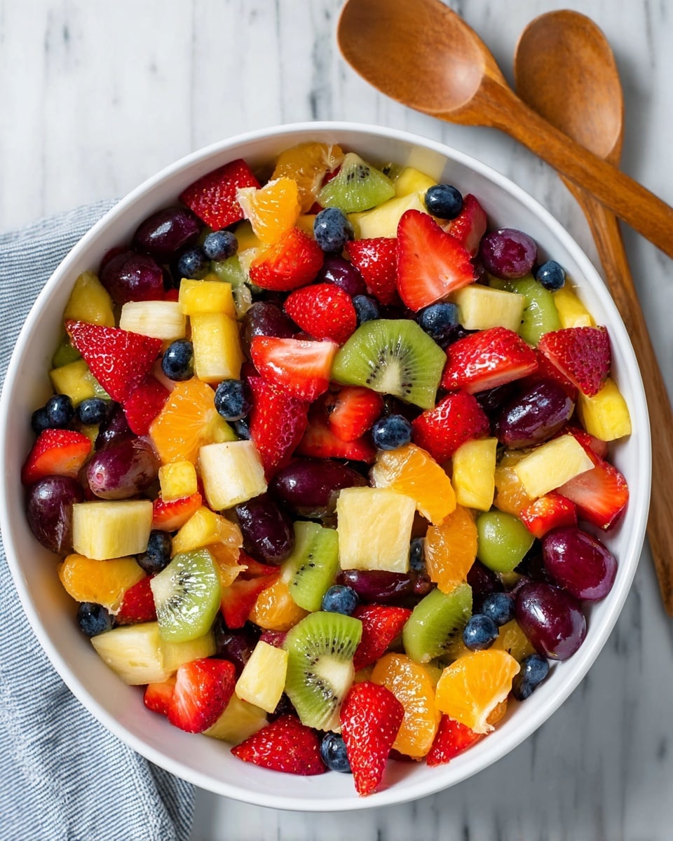 Honey Lime Rainbow Fruit Salad Recipe