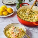 Pasta Limone with Garlic Lemon Shrimp Recipe