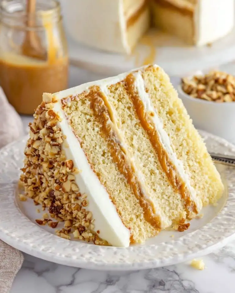 Toffee Crunch Layer Cake Recipe