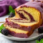 Blackberry Pound Cake with Blackberry Icing Recipe