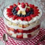 Red, White, and Blue Cheesecake Trifle Recipe