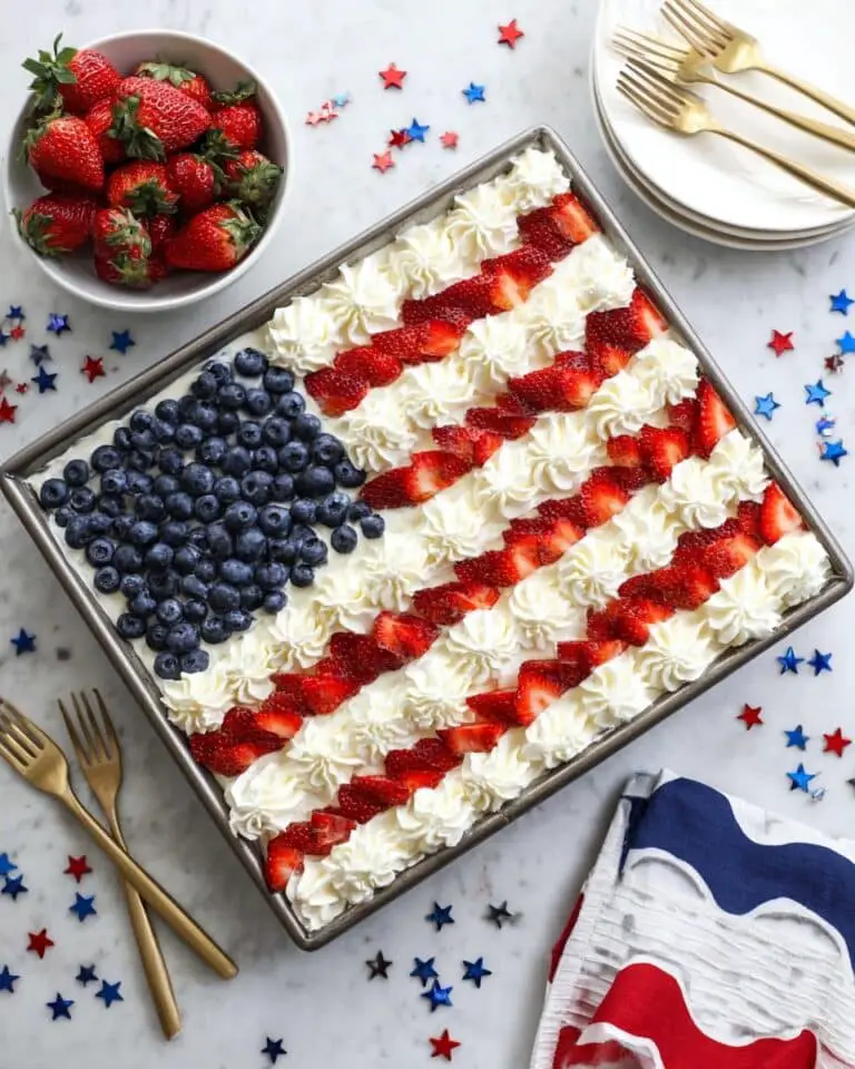 Red White and Blue Poke Cake Recipe