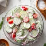 Creamy Cucumber Tomato Salad Recipe