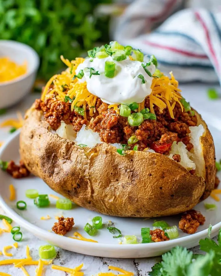 Taco Stuffed Baked Potatoes Recipe
