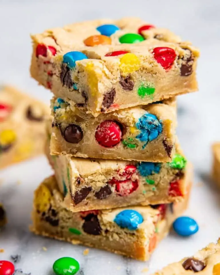 M&M Cookie Bars Recipe