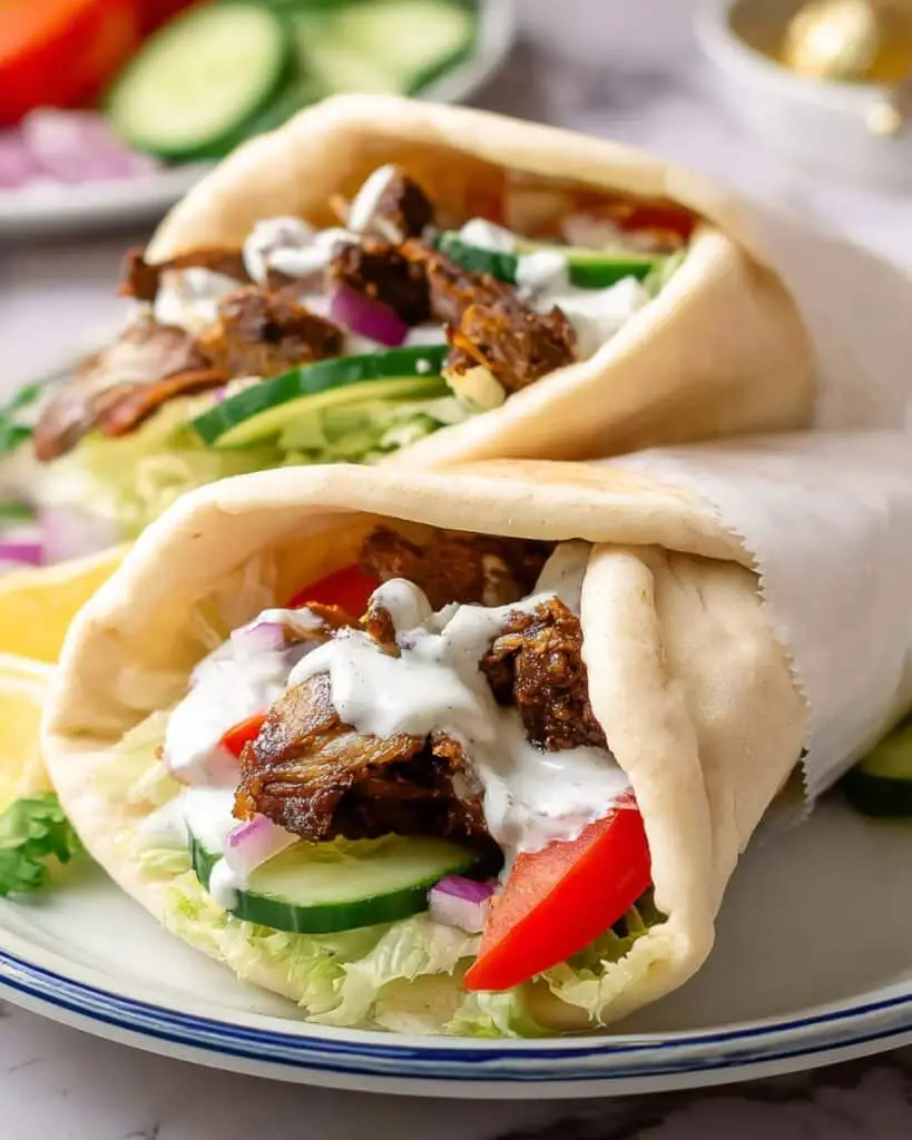Delicious Chicken Shawarma Wraps with Yogurt Sauce Recipe