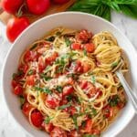 Linguine with Tomatoes, Basil, and Brie Recipe