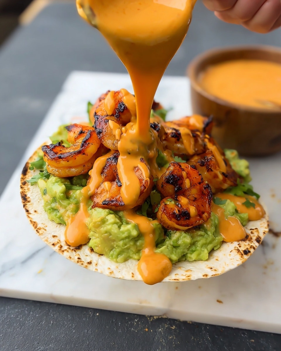 Chili Lime Shrimp Tostadas with Smoky Chipotle Mayo Recipe