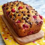 Raspberry Dark Chocolate Banana Bread Recipe
