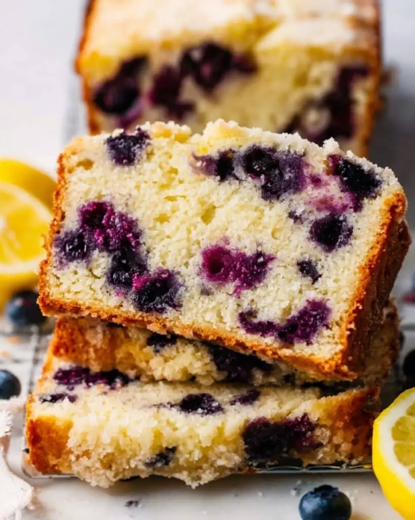 Lemon Blueberry Loaf with Lemon Icing Recipe