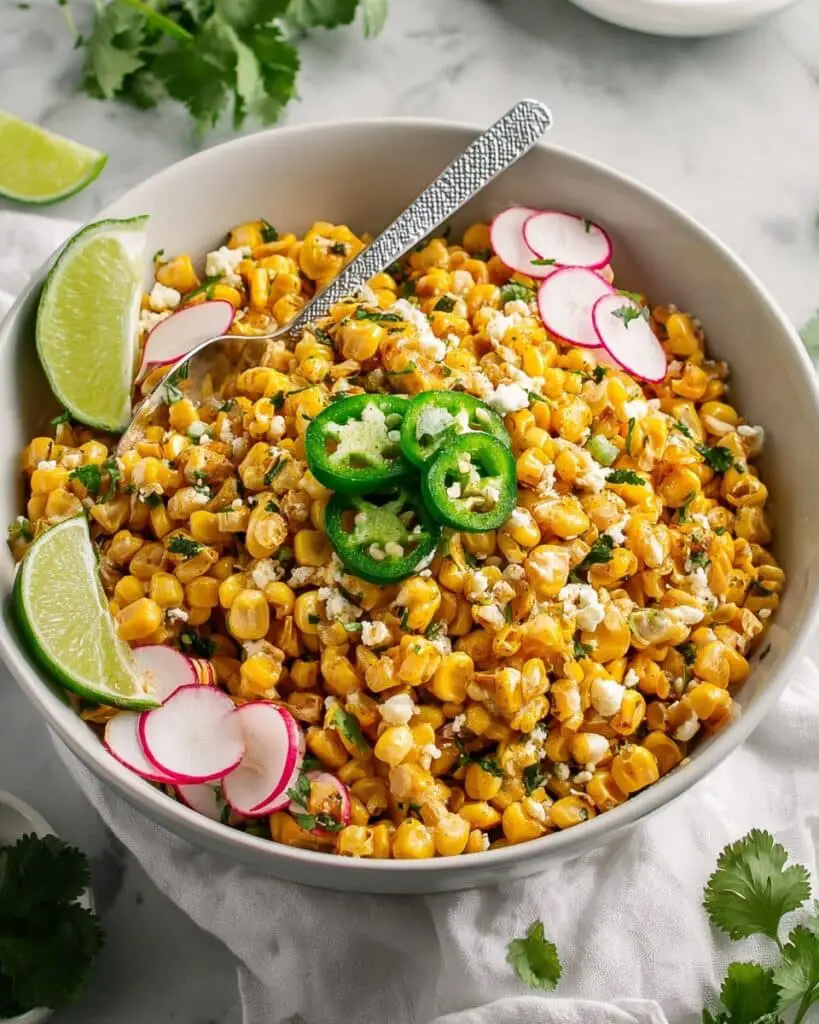 Healthy Mexican Street Corn Salad Recipe