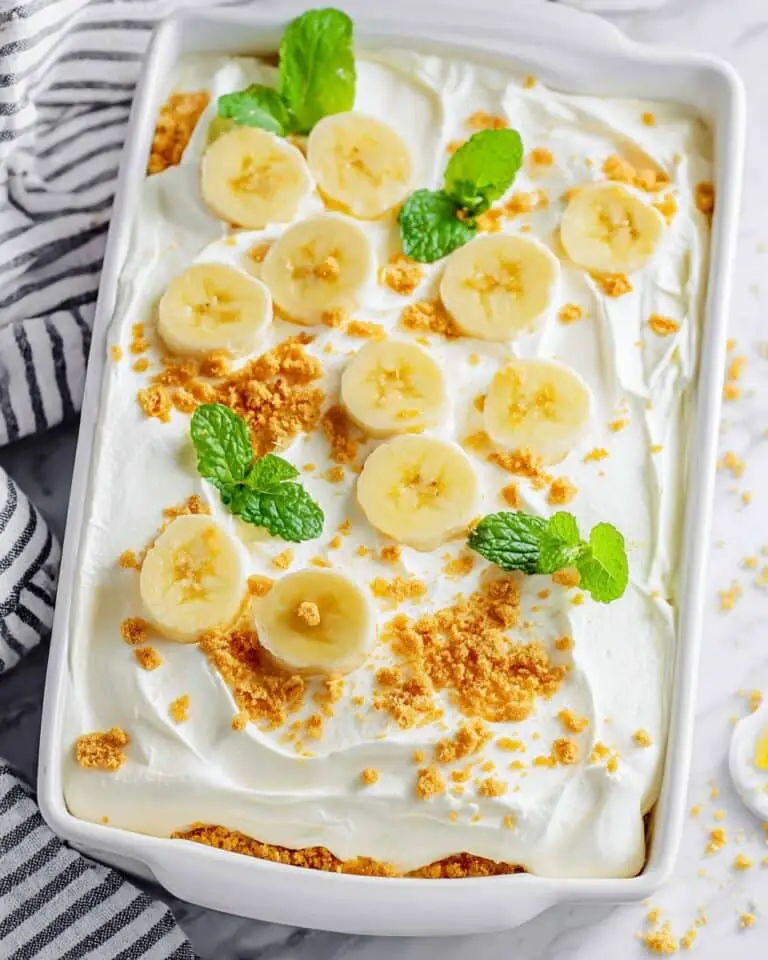 No-Bake Banana Pudding Lasagna (Easy & Creamy!) Recipe
