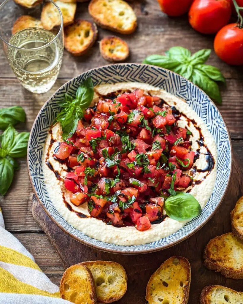 Easy Boursin Bruschetta Dip Recipe