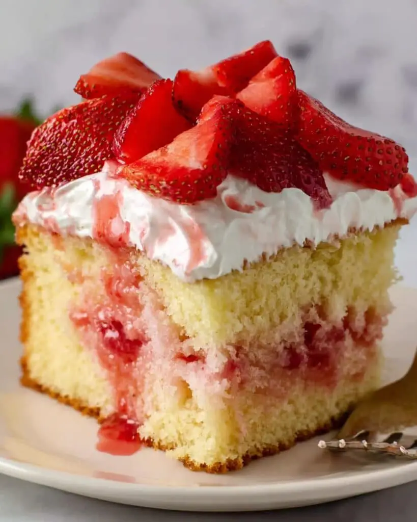 Strawberry Shortcake Sheet Cake Recipe
