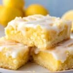 Best Lemon Brownies Recipe (With Lemony Glaze) Recipe