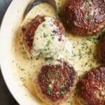 Hamburger Steaks in Creamy Dill Sauce Recipe