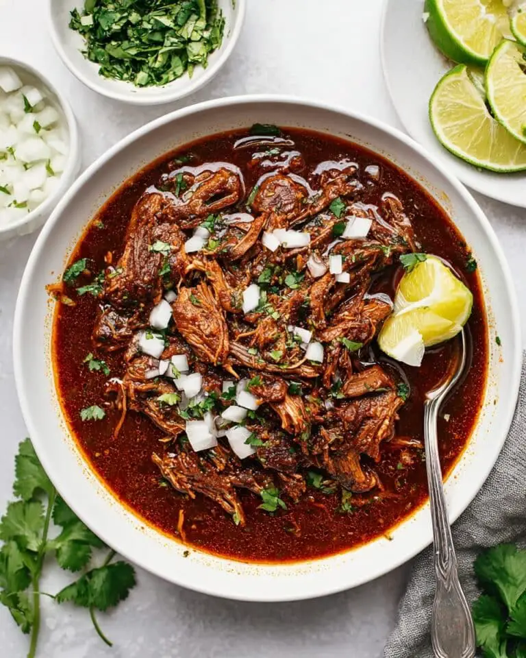 Slow Cooker Birria Beef Stew with Chilies and Spices Recipe