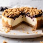 Blueberry Crumb Cheesecake Recipe