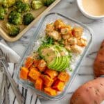 Chicken & Sweet Potato Rice Bowl with Chipotle Mayo Recipe