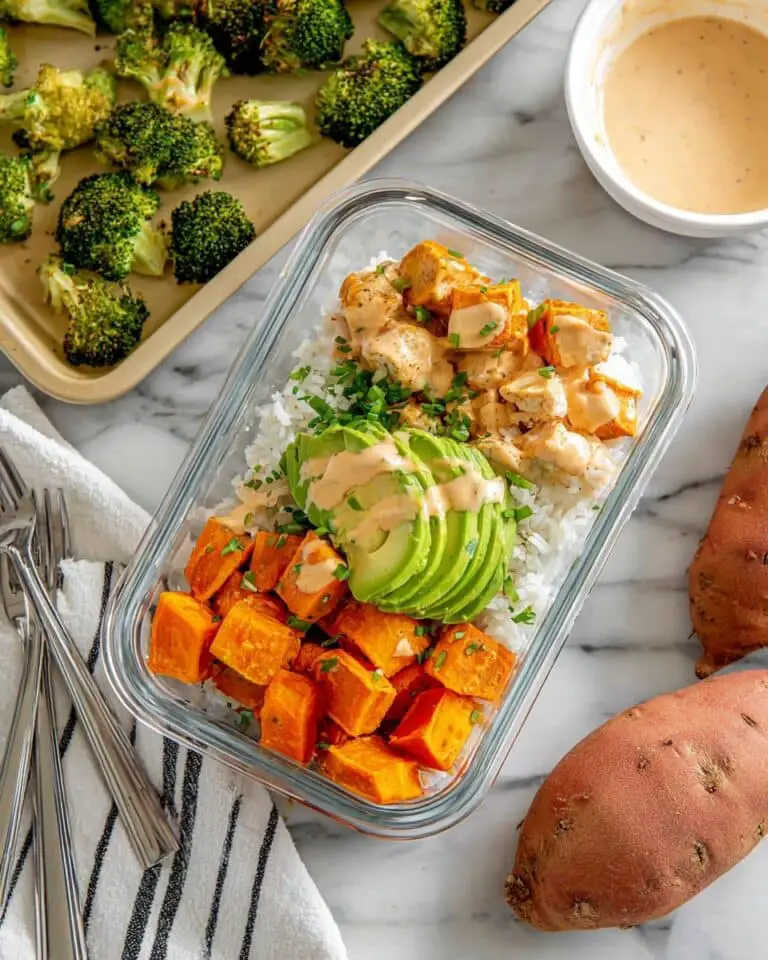 Chicken & Sweet Potato Rice Bowl with Chipotle Mayo Recipe