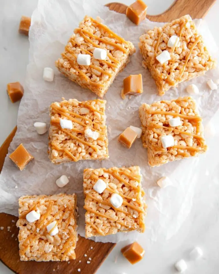 Salted Caramel Rice Krispie Treats Recipe