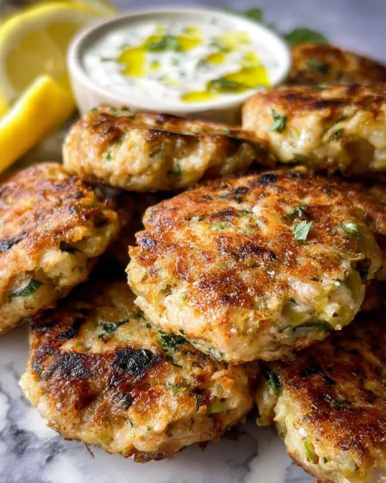 Low Carb Chicken Zucchini Feta Fritters Recipe