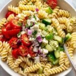 Mediterranean Pasta Salad with Feta and Fresh Vegetables Recipe