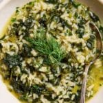 Greek Spinach Rice (Spanakoryzo) Recipe