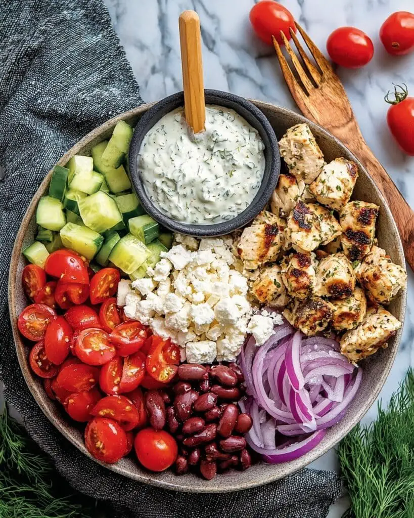 Low-Carb & Keto Greek Chicken Bowls Recipe