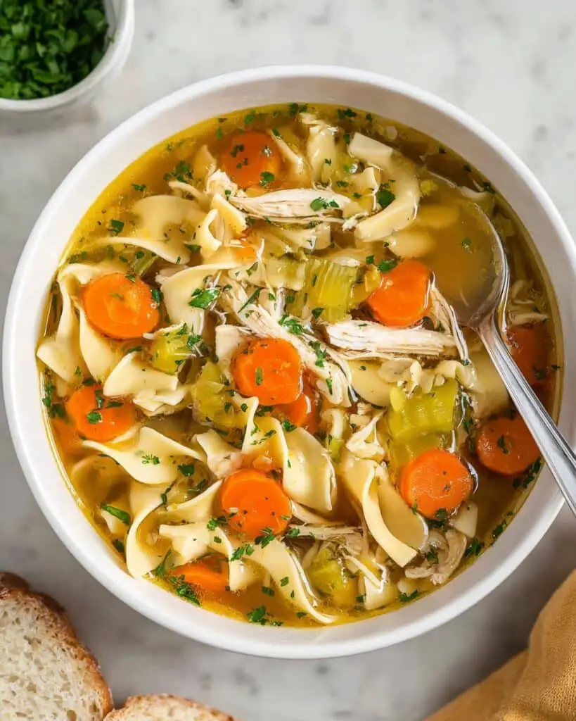 Easy Rotisserie Chicken Noodle Soup Recipe