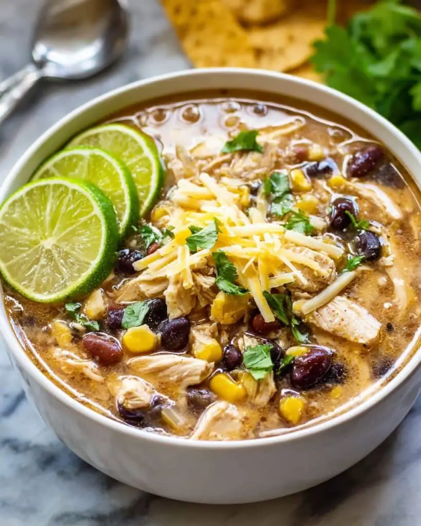 7 Can Chicken Taco Soup Recipe