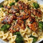 Cowboy Butter Lemon Bowtie Chicken with Broccoli Recipe