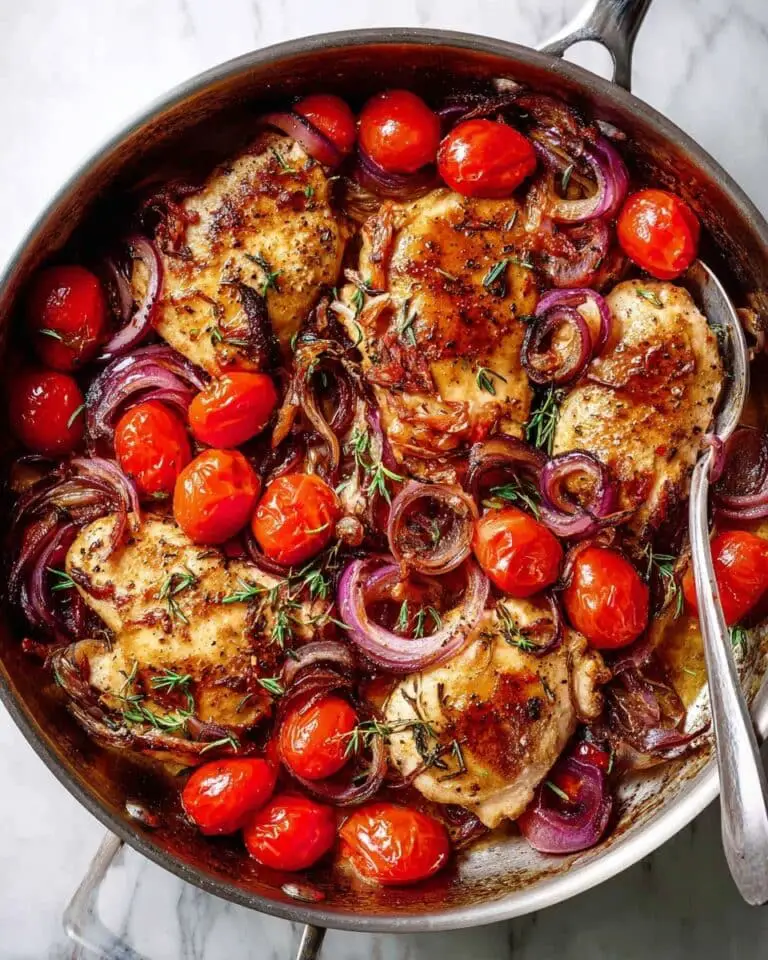 One-Pan Balsamic Chicken with Tomatoes Recipe